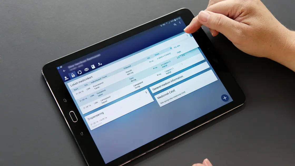 Columna Cura — Tablet View